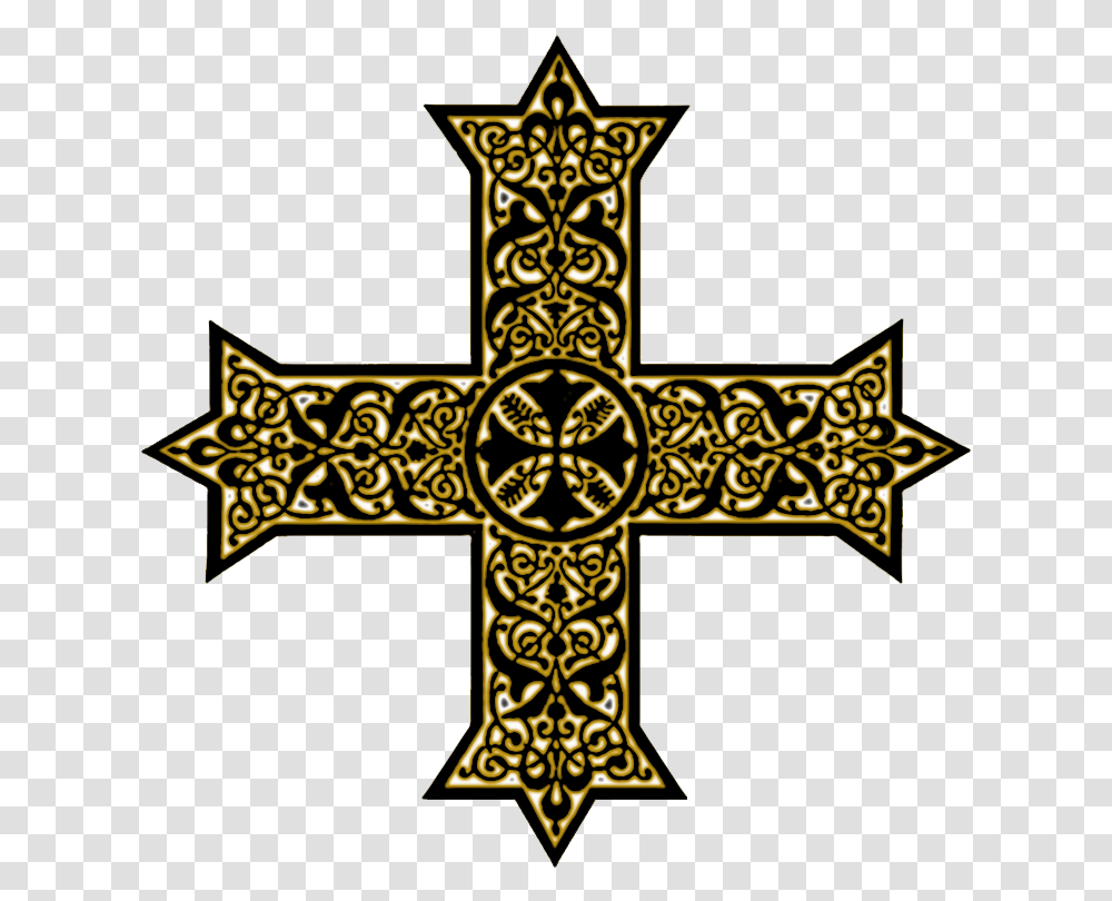 Have A Question About The Illustration Just Type It Coptic Cross, Gold, Star Symbol, Crucifix Transparent Png
