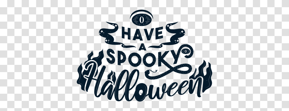 Have A Spooky Halloween Sticker Badge Calligraphy, Text, Symbol, Alphabet, Logo Transparent Png