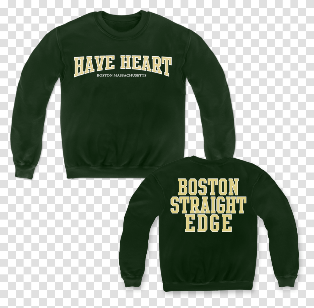Have Heart Boston Edge Crew Neck Have Heart Boston Straight Edge, Clothing, Apparel, Long Sleeve, Hoodie Transparent Png