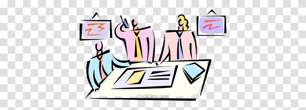 Having A Meeting Royalty Free Vector Clip Art Illustration, Crowd, Drawing, Jury Transparent Png