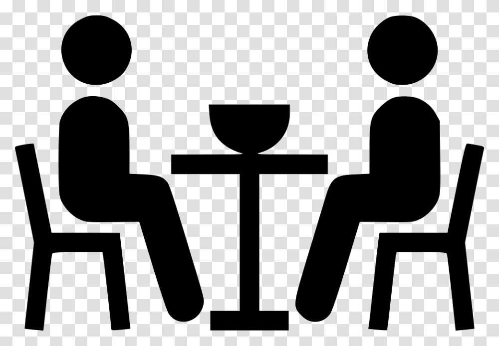 Having Dinner Icon Free Download, Chair, Furniture, Stencil Transparent Png