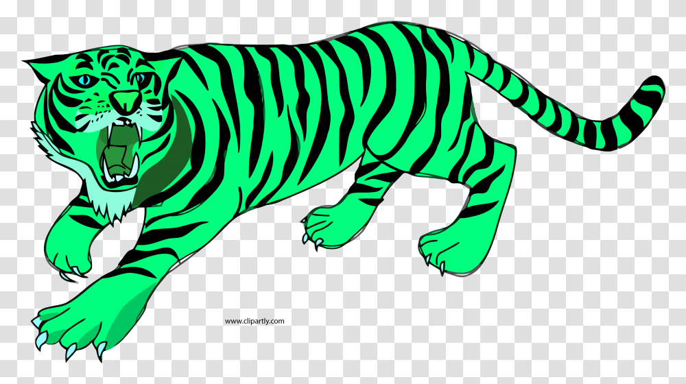 Having His Claws Outside Clipart Tiger Clipart, Animal, Wildlife, Mammal, Aquatic Transparent Png