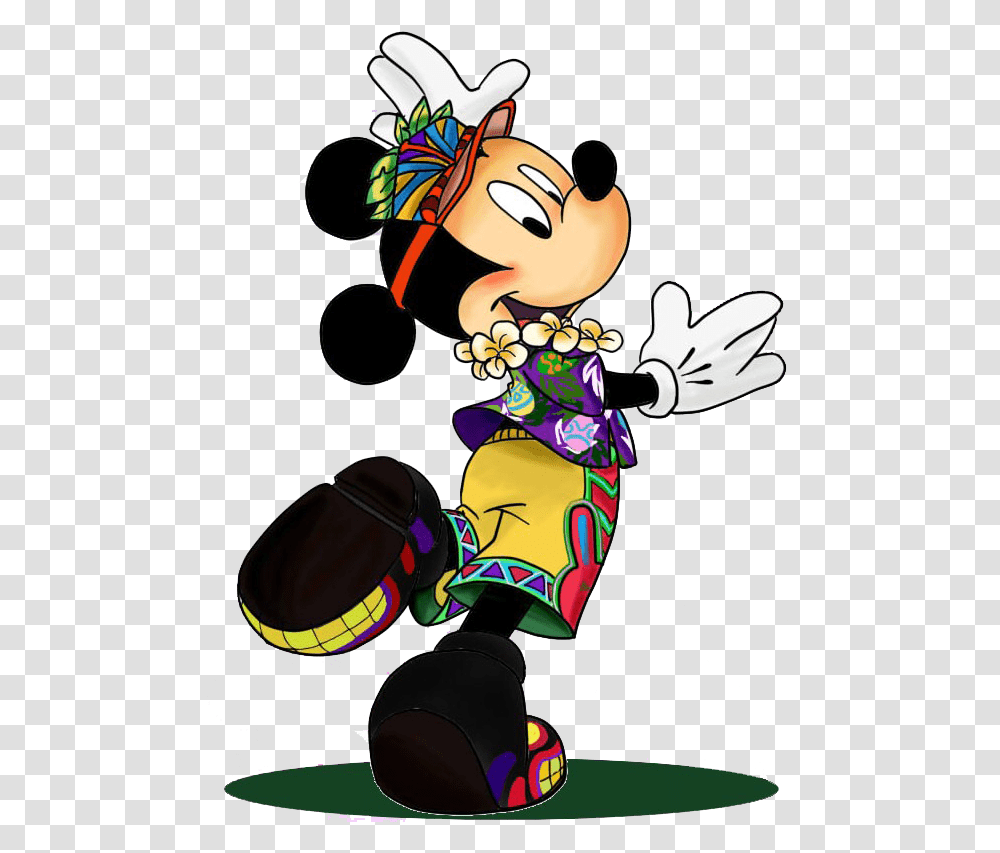 Hawaii Clipart Mickey Luau Mickey Mouse, Apparel, Robe Transparent Png