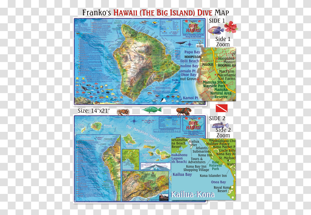 Hawaii Islands Atlas, Map, Diagram, Plot, Label Transparent Png