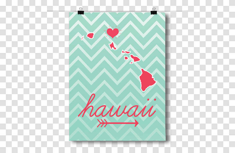 Hawaii State Chevron Pattern Greeting Card, Poster, Advertisement, Flyer, Paper Transparent Png