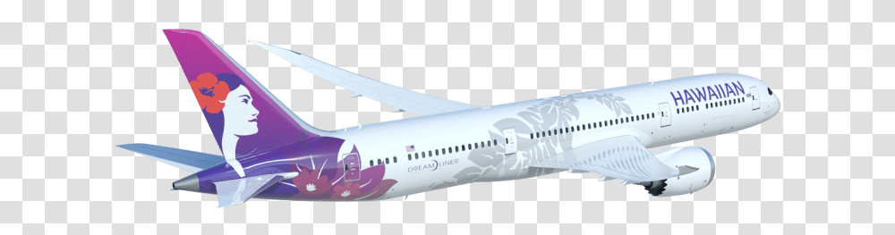 Hawaiian Airlines Plane, Airplane, Aircraft, Vehicle, Transportation Transparent Png