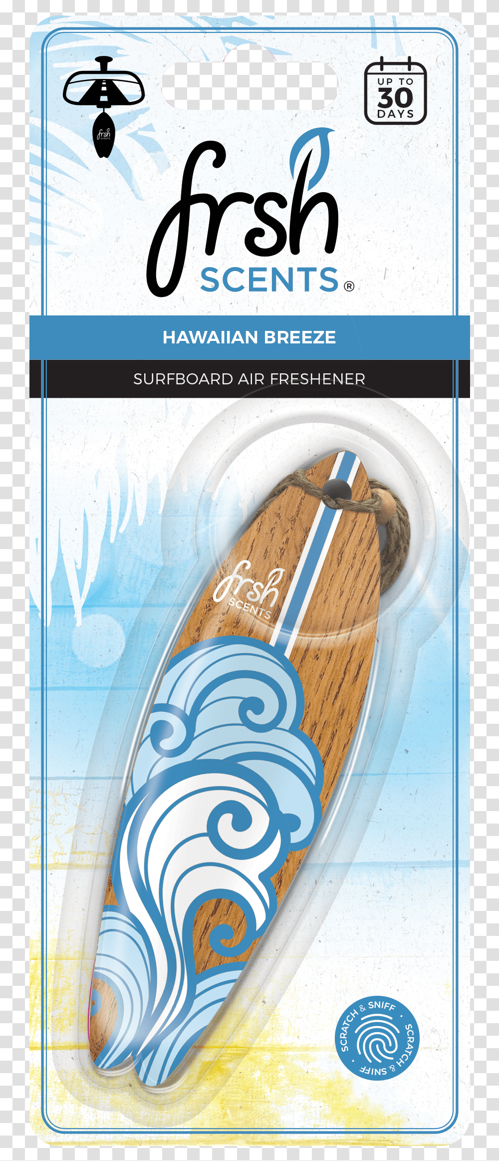 Hawaiian Breeze Blue Scented Surfboard Poster, Sea, Outdoors, Water, Nature Transparent Png
