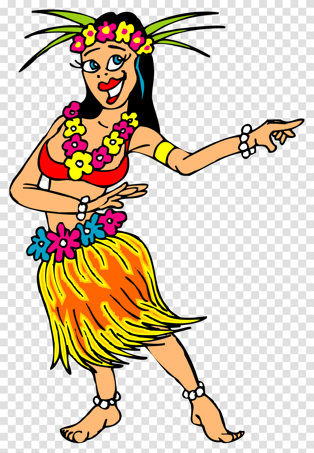 Hawaiian Cartoon Cliparts, Performer, Person, Human, Leisure Activities Transparent Png