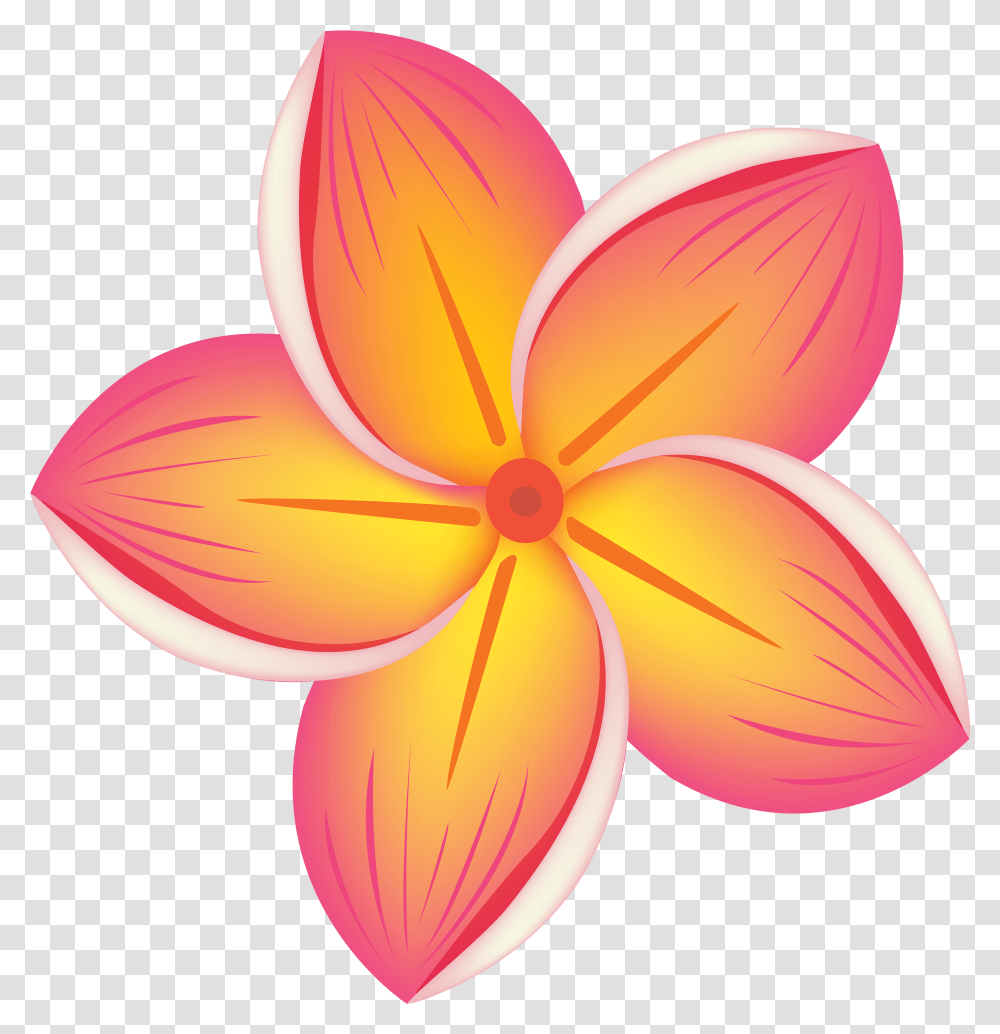 Hawaiian Clipart Flower Crown Hawaiian Flowers Clip Art, Petal, Plant, Blossom, Dahlia Transparent Png