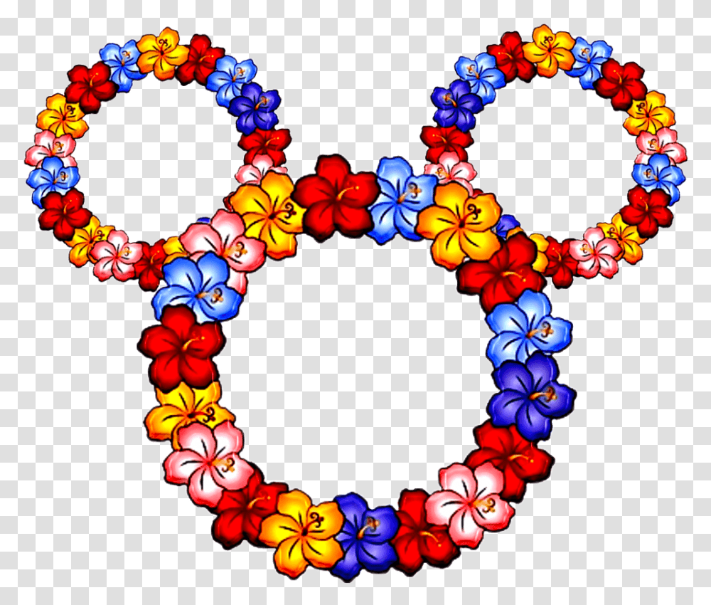 Hawaiian Disney Clipart Mickey And Minnie Hawaii, Wreath, Bracelet, Jewelry Transparent Png
