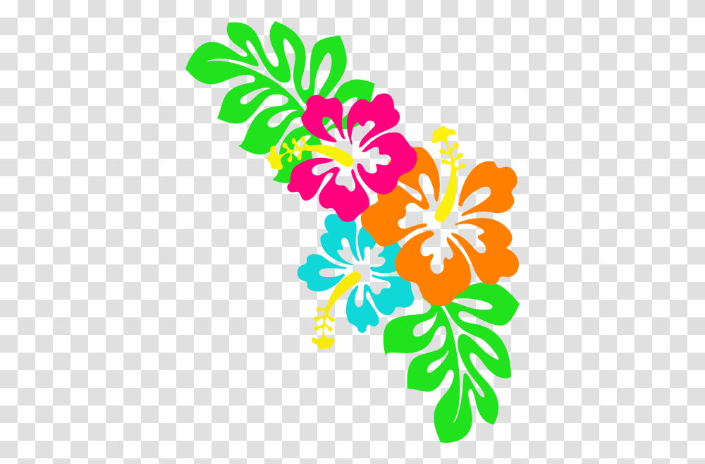 Hawaiian Flower Border Clipart, Plant, Hibiscus, Blossom, Anther Transparent Png