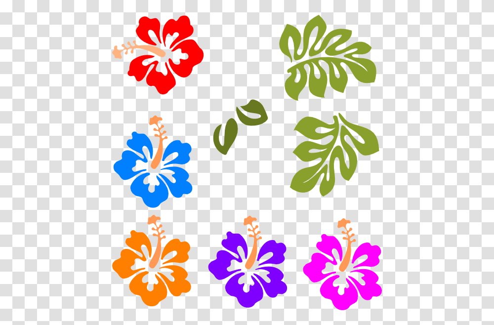Hawaiian Flower Clip Art Tropical Mix Clip Art, Plant, Hibiscus, Blossom, Petal Transparent Png