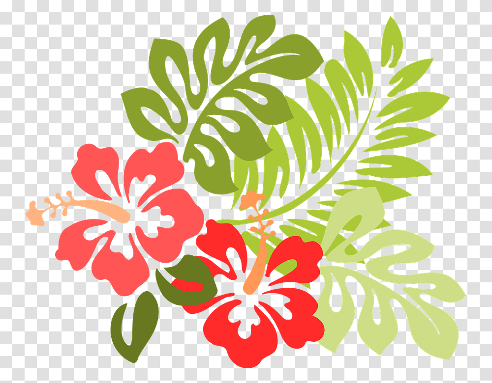 Hawaiian Flowers 3 Image Clip Art Hibiscus, Plant, Graphics, Floral Design, Pattern Transparent Png