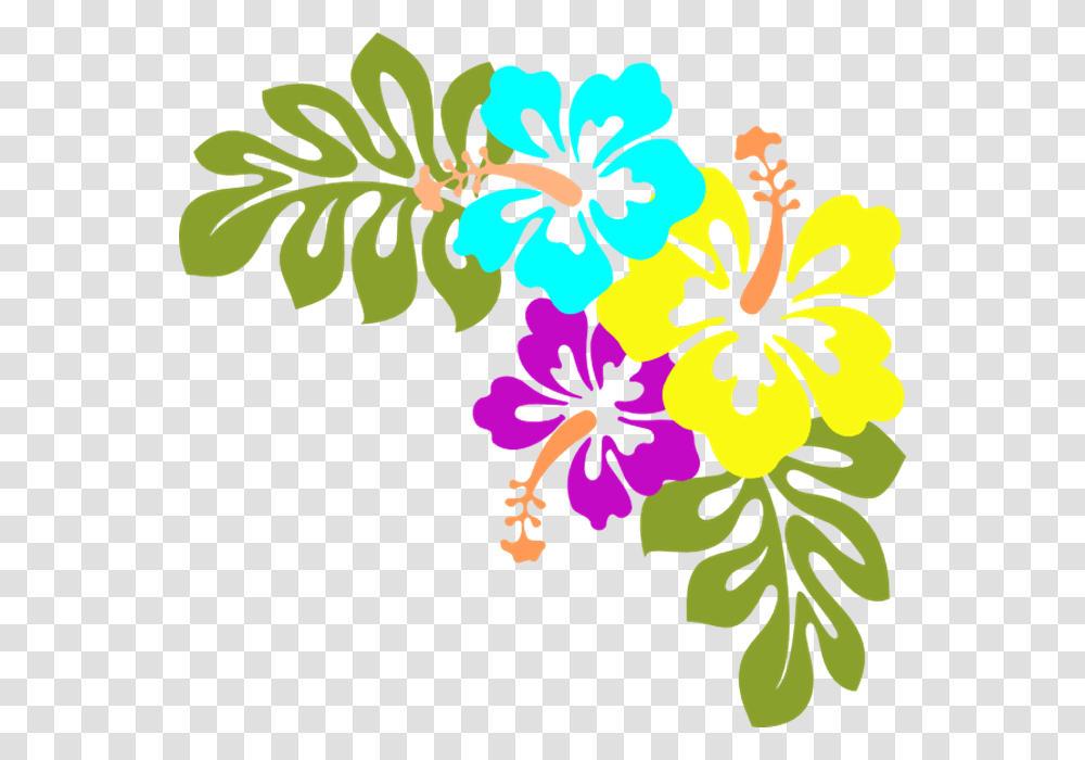 Hawaiian Flowers Clip Art Free Many Flowers, Floral Design, Pattern, Plant Transparent Png
