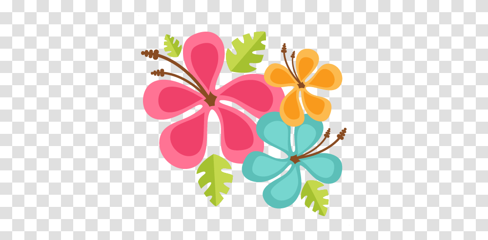 Hawaiian Flowers Scrapbook Cut File Cute Clipart Files Cute Hawaiian Flower Clip Art, Graphics, Floral Design, Pattern, Plant Transparent Png