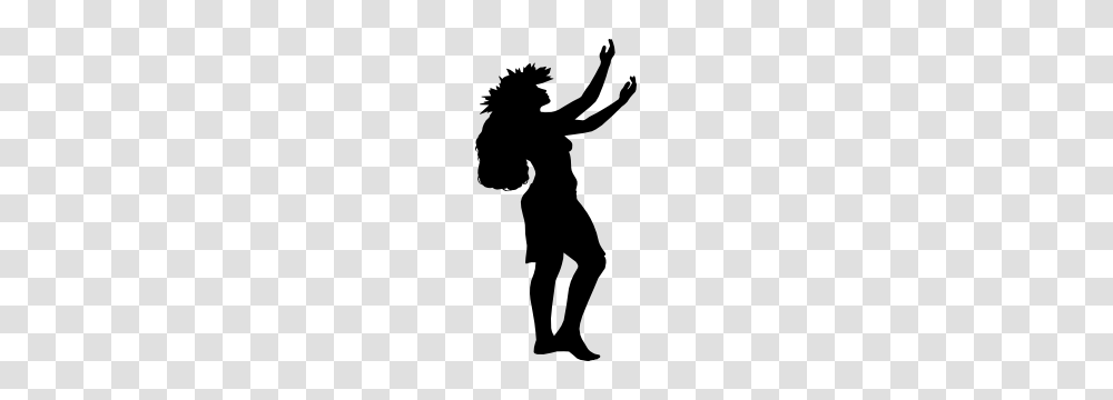 Hawaiian Hula Dancer Sticker, Silhouette, Person, Human, Stencil Transparent Png