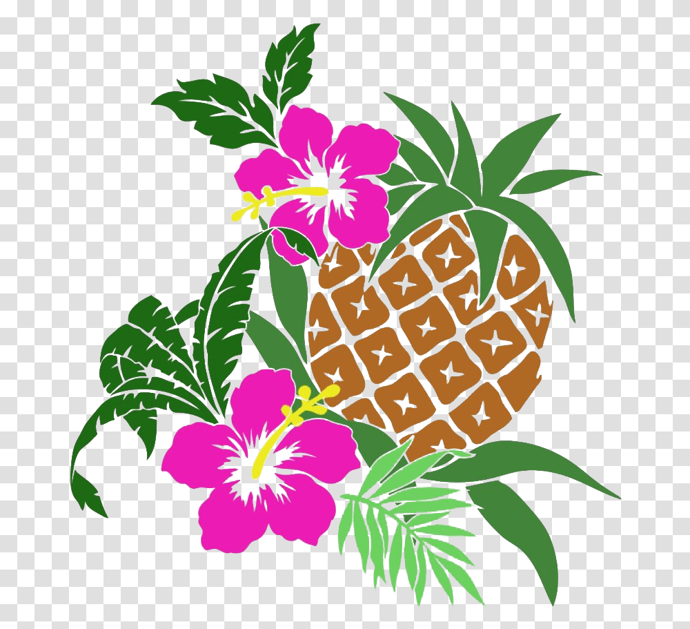 Hawaiian Luau Aloha Flower File Luau, Plant, Pineapple, Fruit, Food Transparent Png