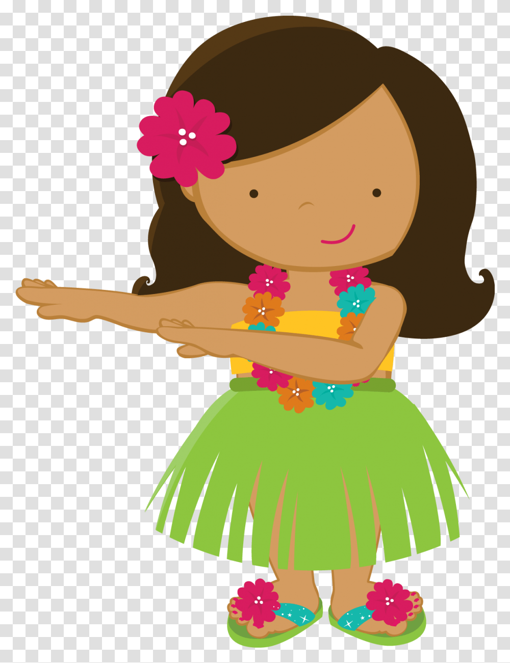 Hawaiian Luau Clipart 10 Luau Birthday Party Invitations, Toy, Hula, Doll Transparent Png