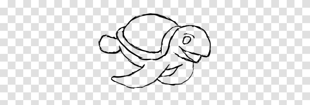 Hawaiian Turtle Outline, Animal, Hat, Apparel Transparent Png