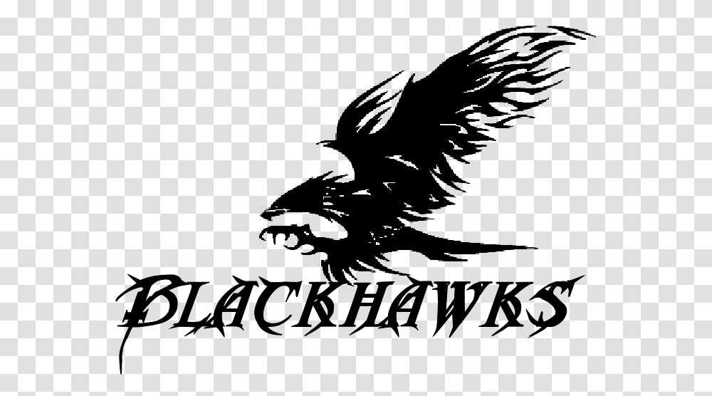 Hawk Logo Black And White Illustration, Gray, World Of Warcraft Transparent Png
