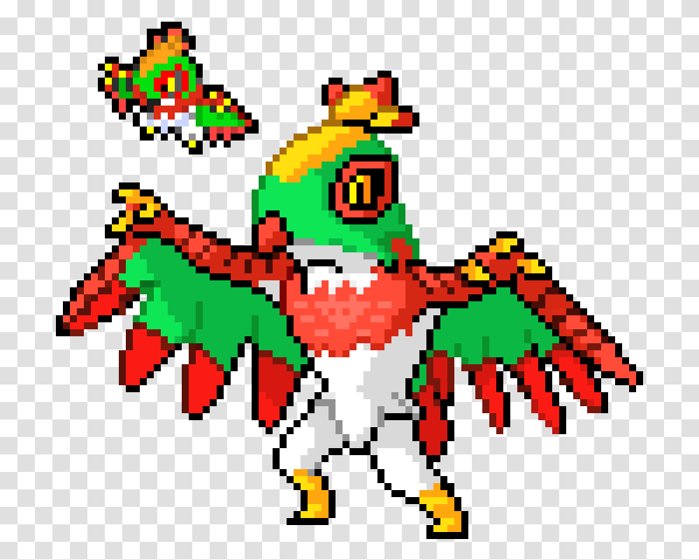 Hawlucha Pixel Art, Toy, Pattern Transparent Png