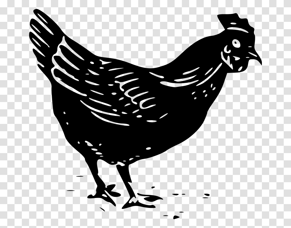 Hay Clipart Chicken Black And White Chicken Clip Art, Gray, World Of Warcraft Transparent Png