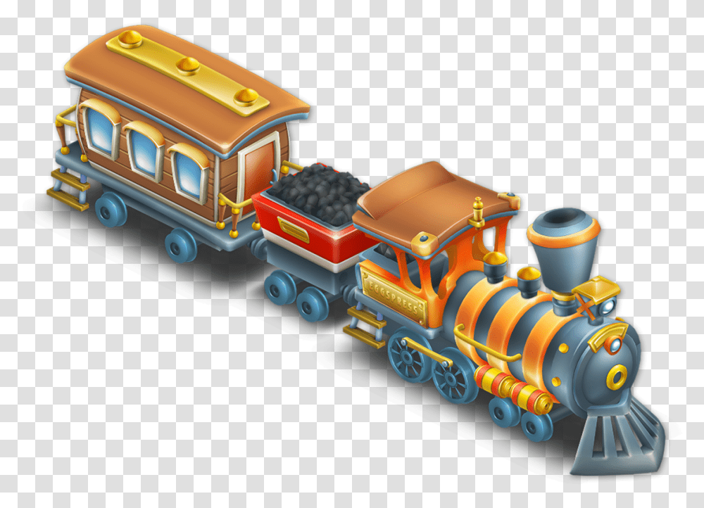 Hay Day Train, Toy, Engine, Motor, Machine Transparent Png