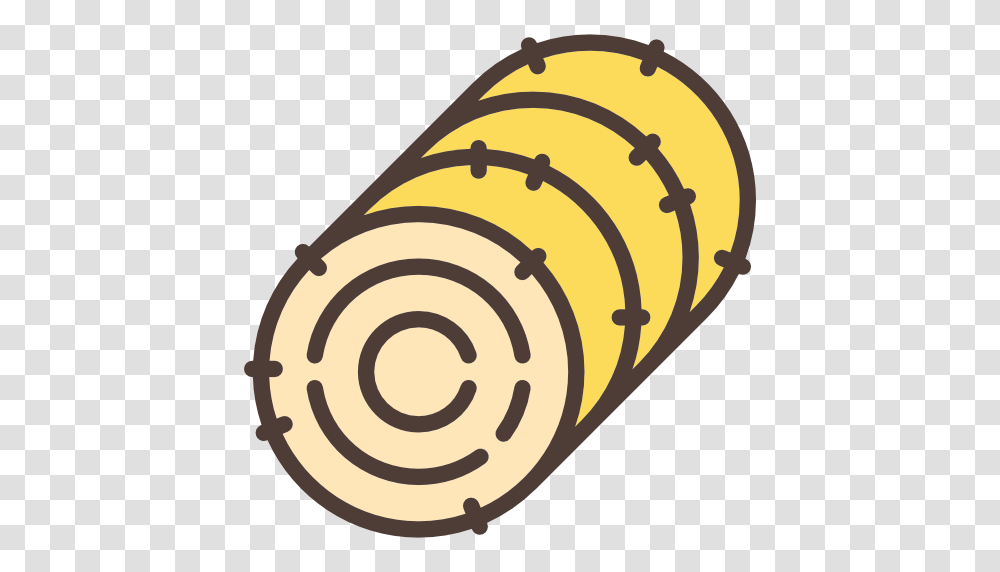 Hay Straw Bale Farm Stalk Icon, Sliced, Tunnel, Spiral Transparent Png