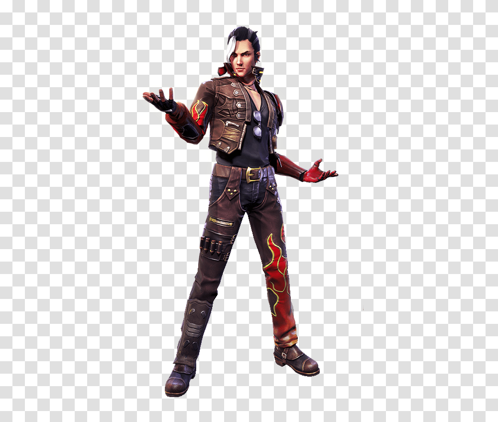 Hayata Fortnite Free Fire Character, Costume, Person, Human Transparent Png