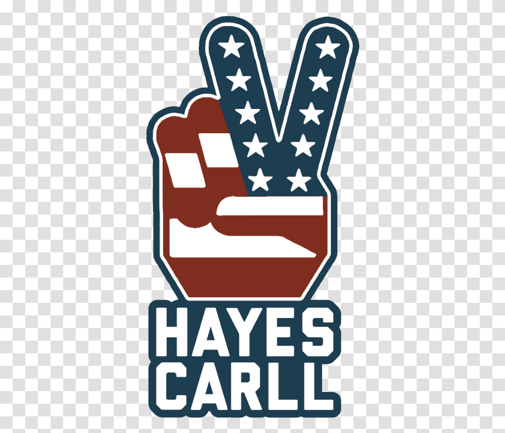 Hayes Carll Peace Sign Sticker V Sign, Symbol, Flag, Logo, Trademark Transparent Png