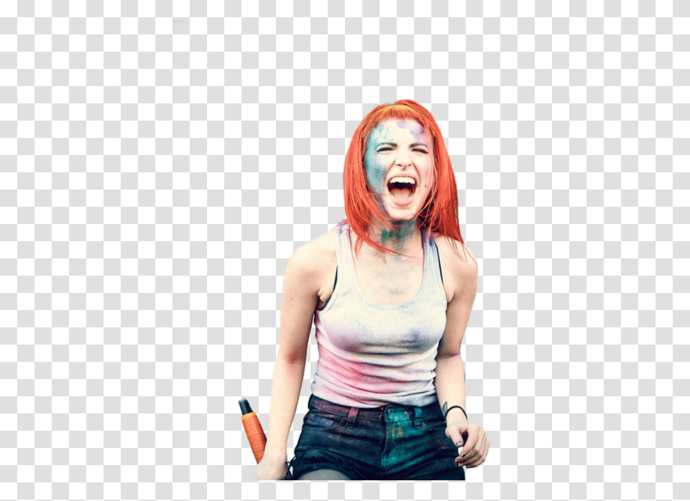 Hayley Williams Paramore And Hayley Image Hayley Williams Face Paint, Person, Pants, Female Transparent Png