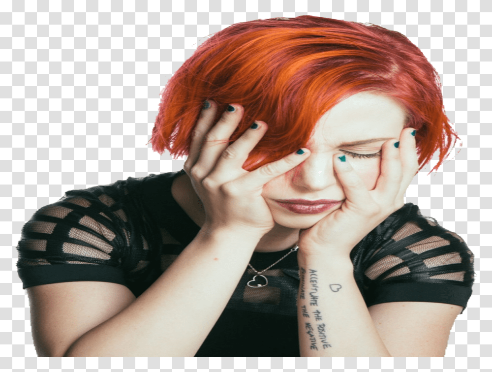 Hayley Williams Red Hair, Skin, Person, Human, Tattoo Transparent Png