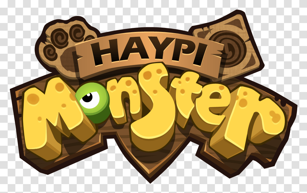 Haypi Monster Find More Game Title Logo, Text, Alphabet, Sweets, Food Transparent Png