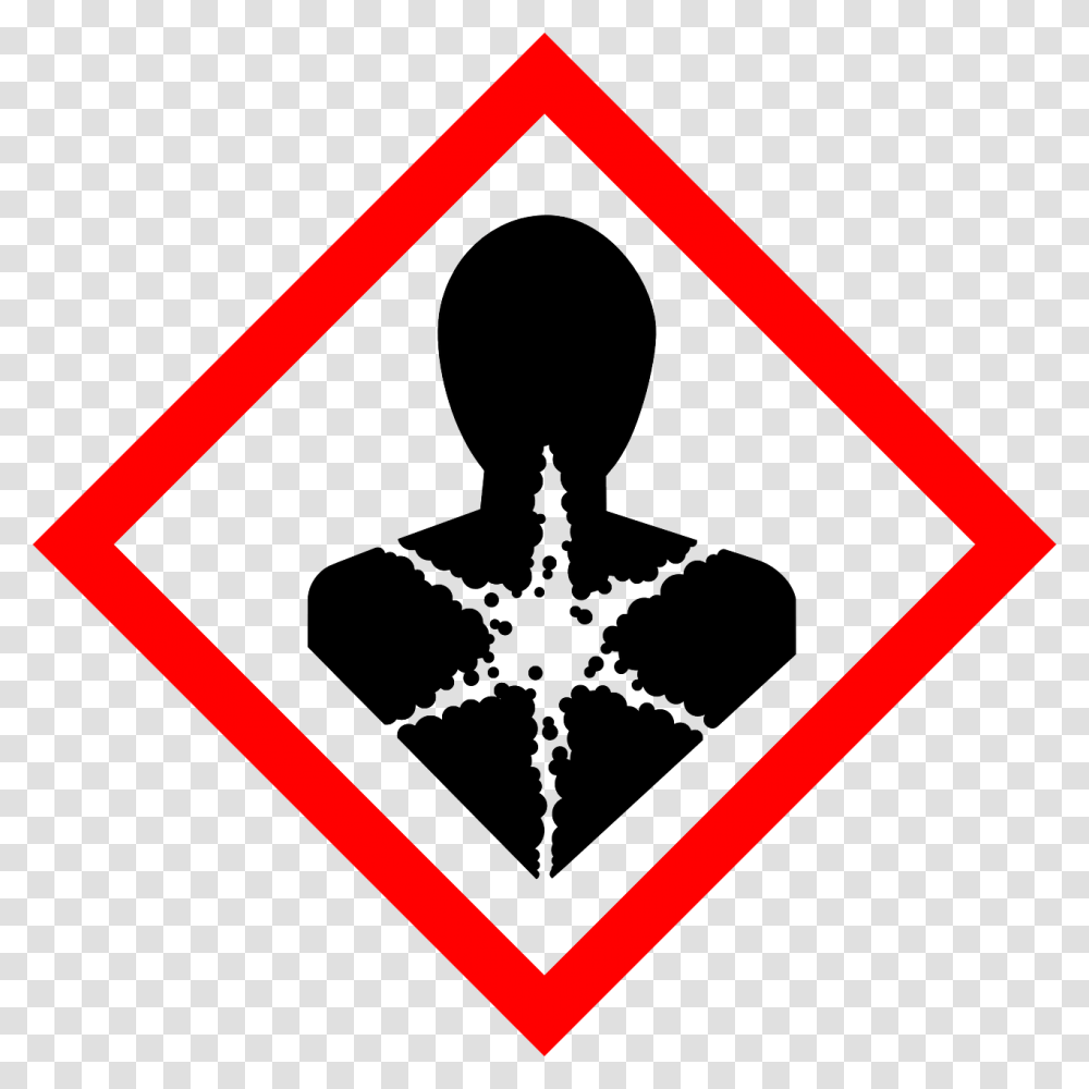 Hazard Human Health Poisonous Image Health Hazard Whmis Symbol, Sign, Road Sign, Star Symbol Transparent Png