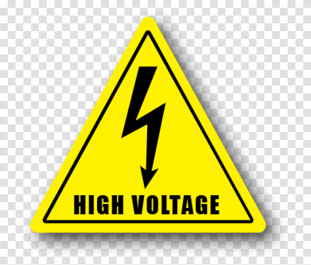 Hazard Sign High Warning Safety Voltage Clipart, Road Sign, Triangle Transparent Png