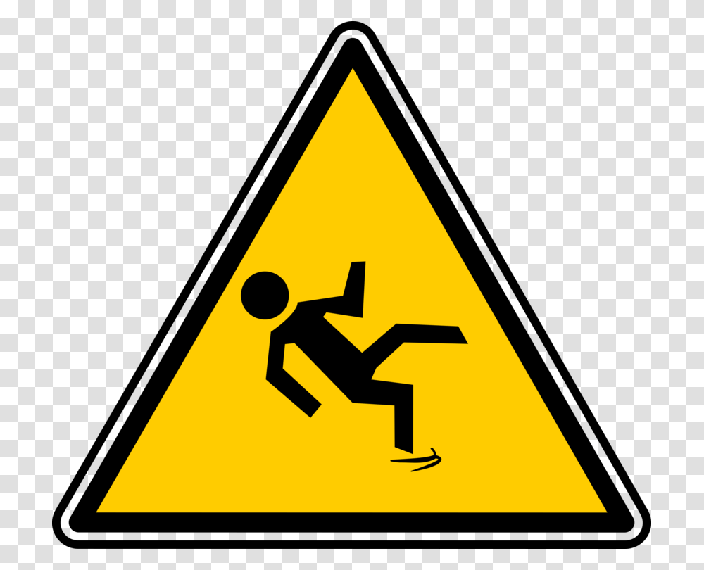 Hazard Symbol Accidental Fall Warning Sign, Road Sign, Triangle Transparent Png