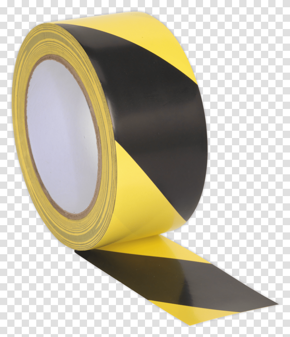 Hazard Warning Tape 50mm X 33m Blackyellow Circle Transparent Png