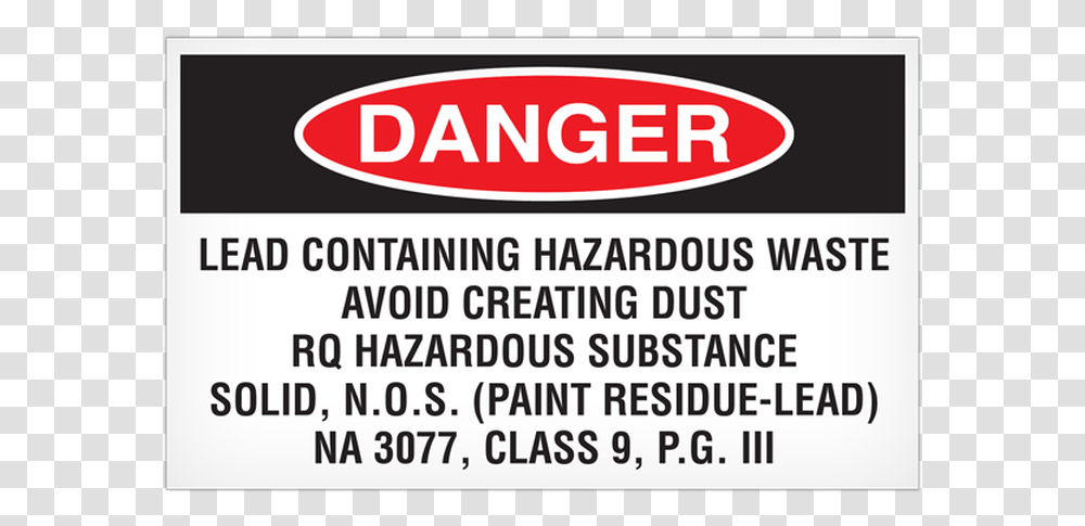 Hazardous Waste Label Lead, Poster, Advertisement, Flyer Transparent Png