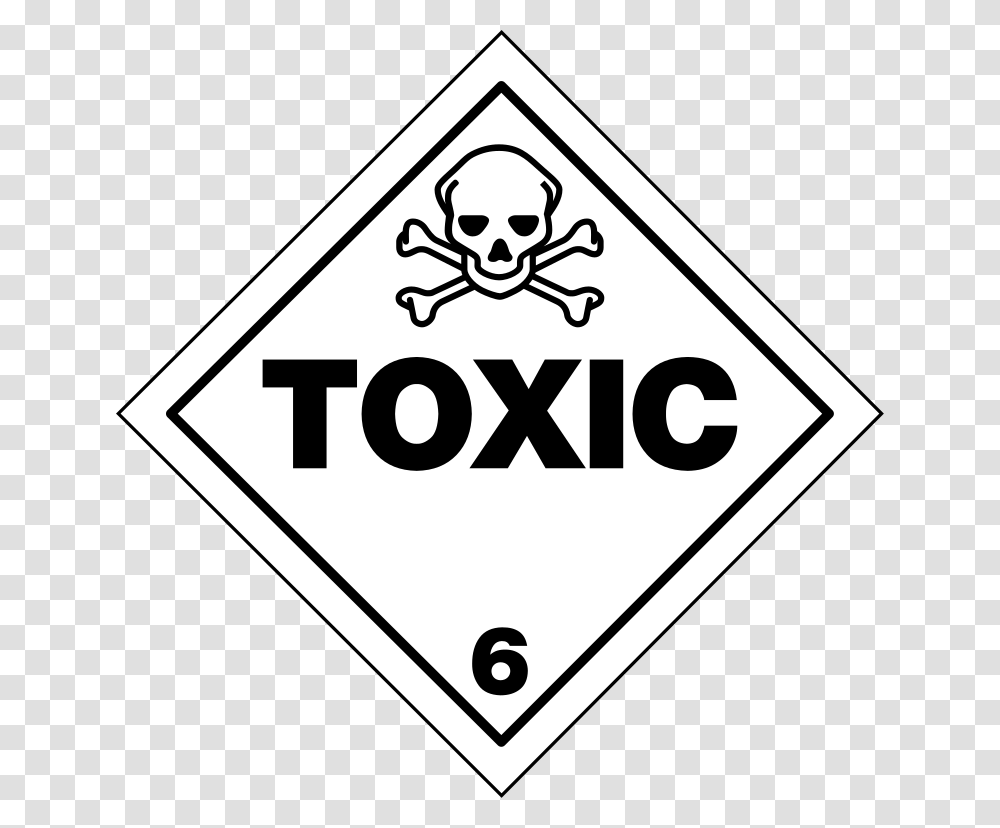Hazmat Class Toxic, Sign, Road Sign, Label Transparent Png