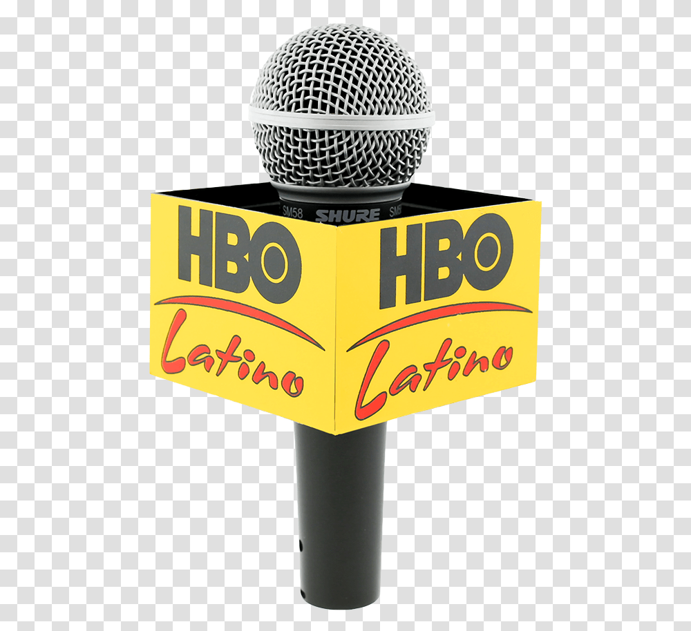 Hbo Latino Rectangle Mic Flag Mic Flag News Microphone, Bottle, Electrical Device, Word Transparent Png