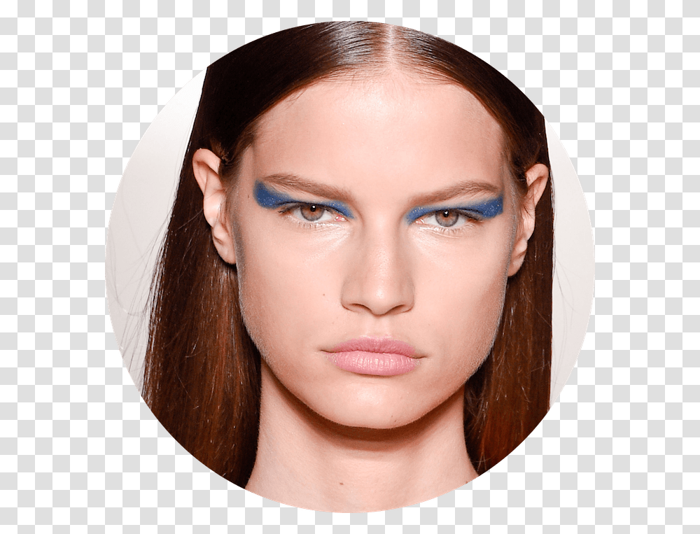 Hbz Nyfw Ss17 Beauty Victoria Beckham Getty New York Fashion Week 2017 Makeup, Face, Person, Human, Head Transparent Png