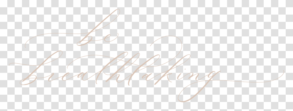 Hc Be Breathtaking Calligraphy, Handwriting, Letter, Bow Transparent Png