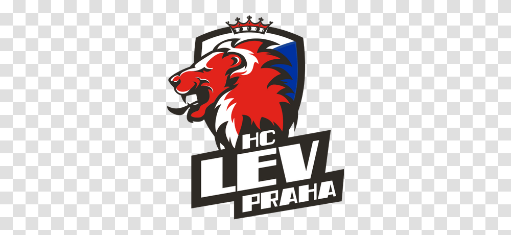 Hc Lev Praha Lion Head, Logo, Advertisement Transparent Png