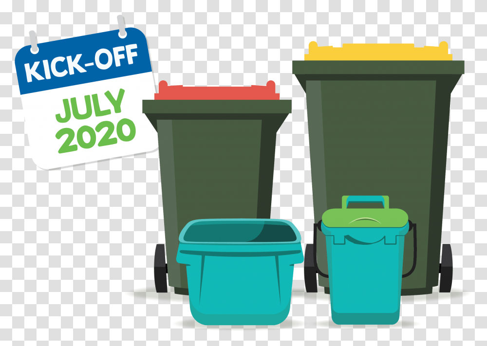 Hcc Recycling Bins Image 02 Illustration, Tin, Trash Can, Bucket, Recycling Symbol Transparent Png