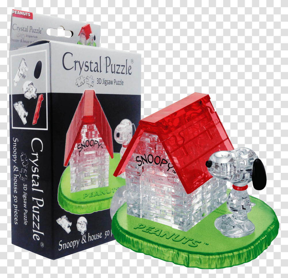 Hcm Snoopy House Crystal Puzzle, Bottle, Box, Shaker Transparent Png