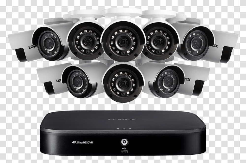 Hd 16 Channel Security System With Twelve 1080p Dk182, Wheel, Machine, Electronics, Car Transparent Png