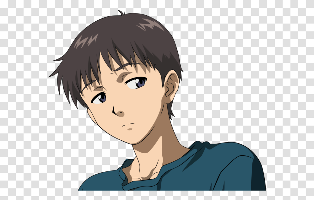 Hd 6 Most Hated Main Characters In Evangelion Day Card, Face, Person, Neck, Sleeve Transparent Png