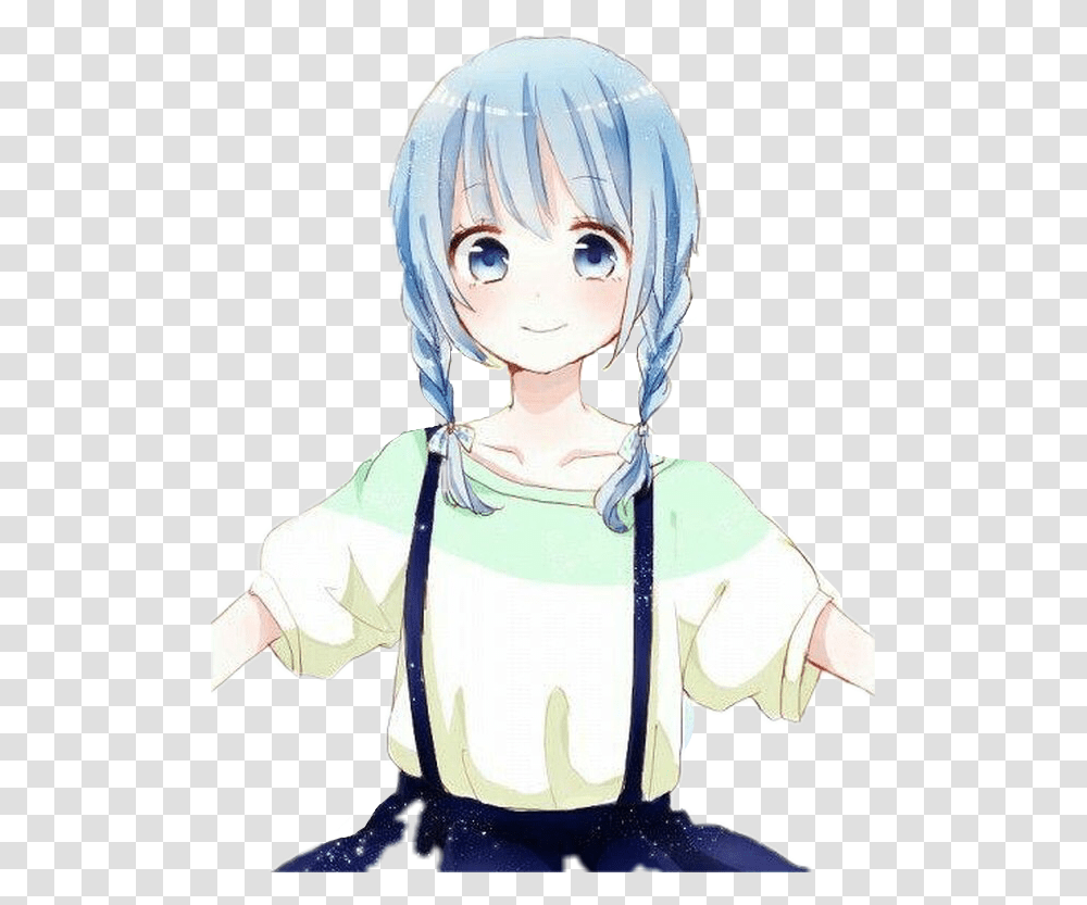 Hd Anime Girl With Pigtails Anime Girl With Pigtails, Apparel, Comics, Book Transparent Png