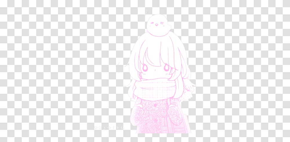 Hd Anime Manga Girl Cute Kawaii Pi 1004933 Anime Girl Cute Girl Chibi, Person, Snowman, Long Sleeve, Clothing Transparent Png