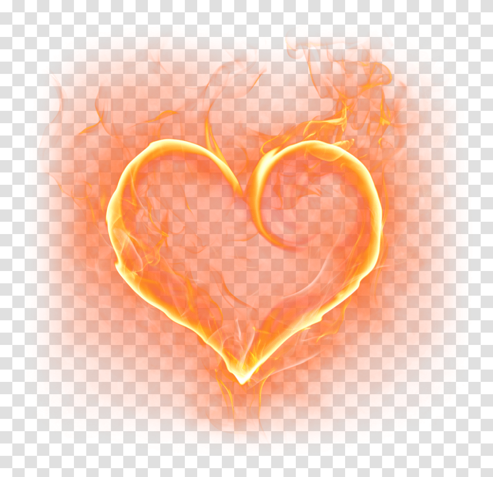 Hd Art Fire Heart Effects Stickers Broken Fire Heart, Flame, Animal, Rose, Flare Transparent Png